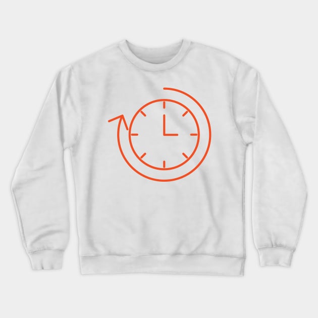 Clock Turn Crewneck Sweatshirt by Jonathan Wightman